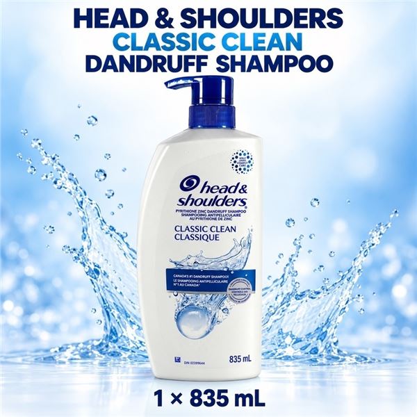 HEAD & SHOULDERS CLASSIC CLEAN SHAMPOO 835ML
