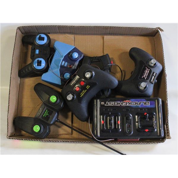 LOT OF ASSORTED RC CONTROLLERS
