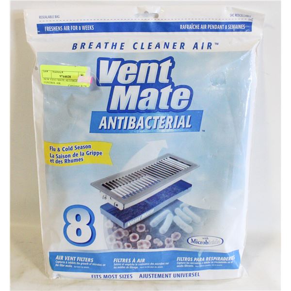 NEW VENT MATE ALLERGEN CONTROL AIR