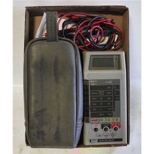 FLUKE MULTIMETER MODEL 8020B IN TRAVEL CASE