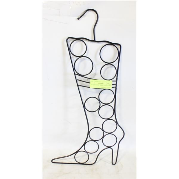 METAL "BOOT" SCARF HANGER-20"