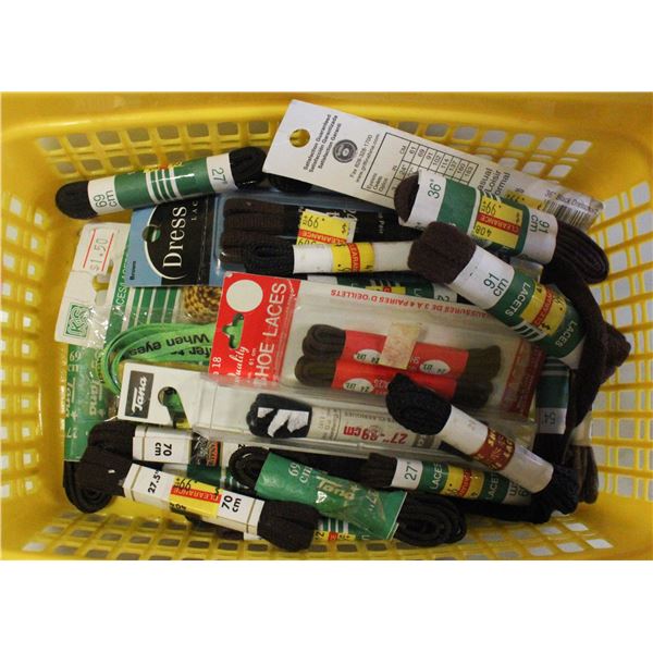 BIN NEW MIXED SIZE SHOELACES