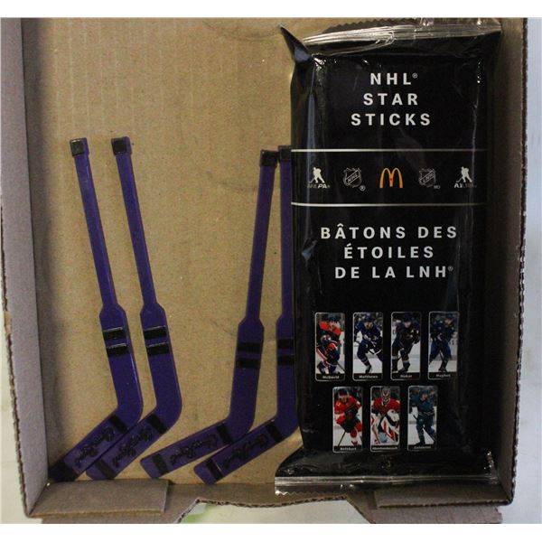 4 CROWN ROYAL WHISKEY HOCKEY STIR STICKS