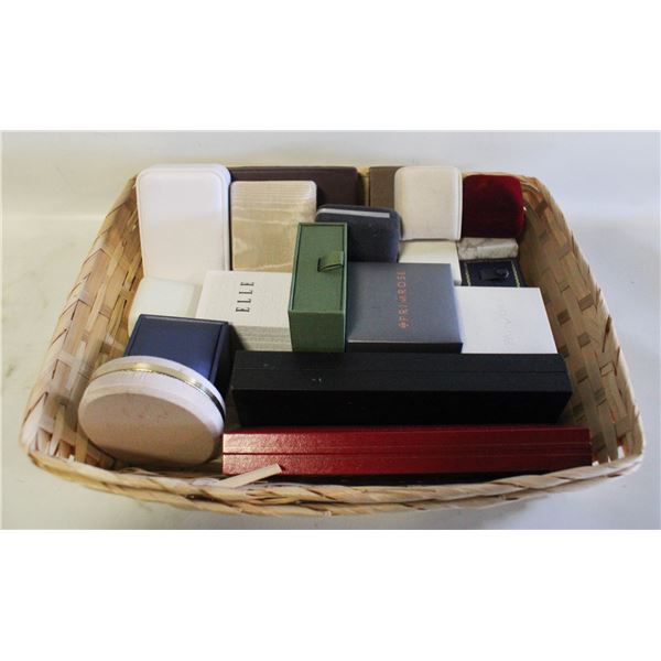 LOT OF QTY 19 JEWELRY BOXES
