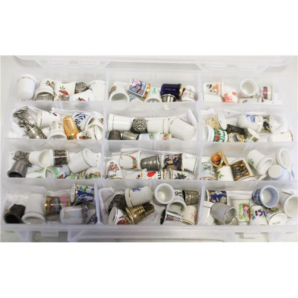 LARGE LOT OF COLLECTABLE THIMBALS