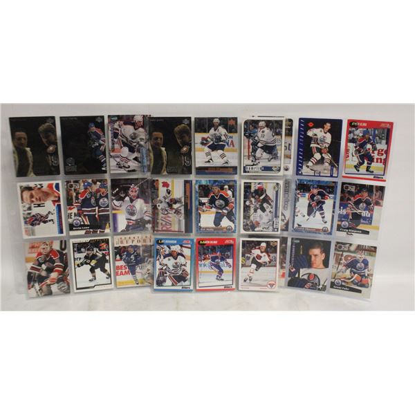 COLLECTABLE UNSEARCHED 3 SHEETS OF EDMONTON OILERS