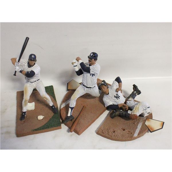 3 NEW YORK YANKEES MCFARLANES 7" FIGURES
