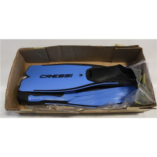 CRESSI FLIPPERS BLUE