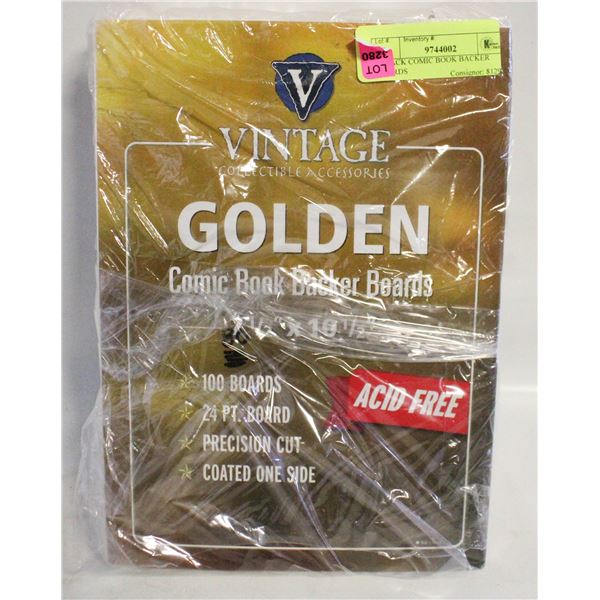 80 PACK COMIC BOOK BACKER BOARDS