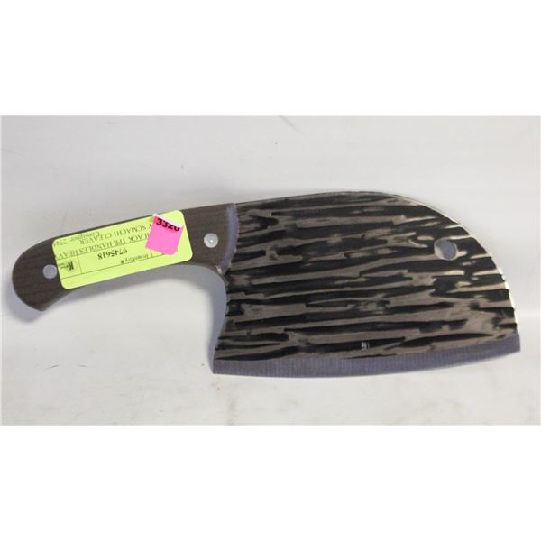 NEW BLACK TPR HANDLES HEAVY DUTY SCMACH1 CLEAVER