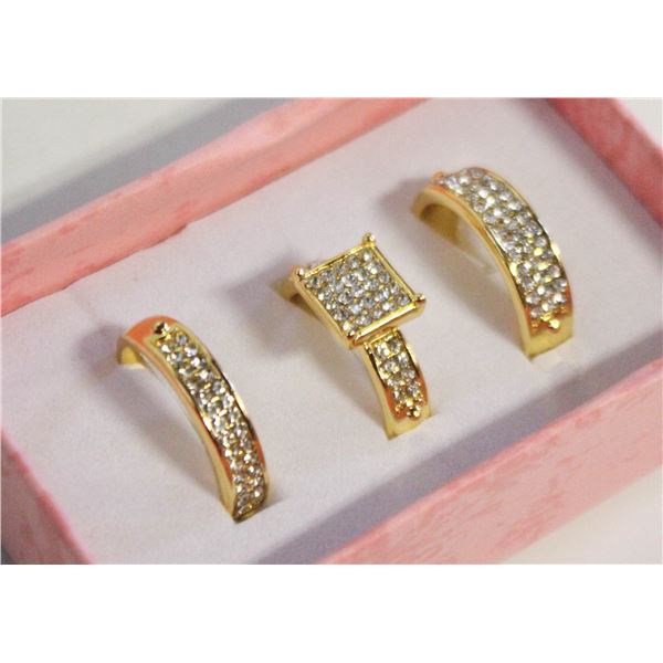 NEW 3PCS/SET RING SET SZ9