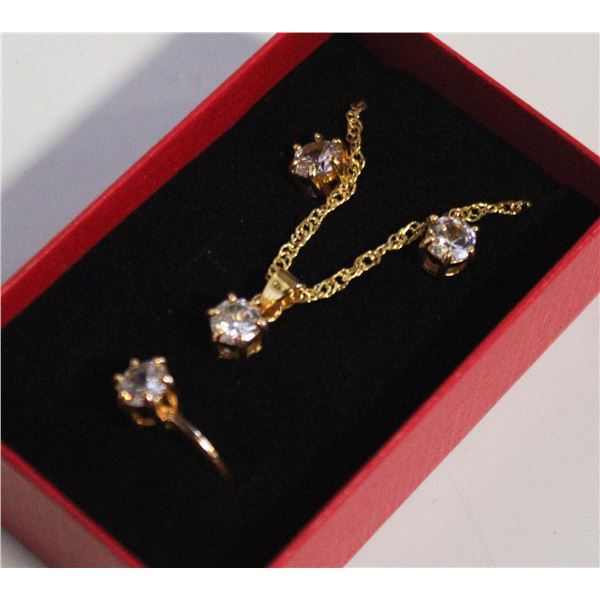 NEW NECKLACE AND RING WITH EARRINGS