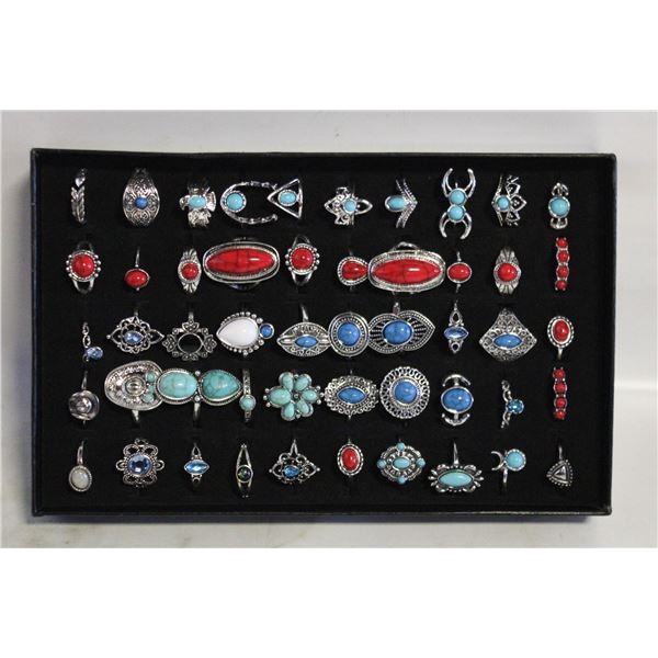RINGS BOX WITH 50 TURKISH STYLE RINGS