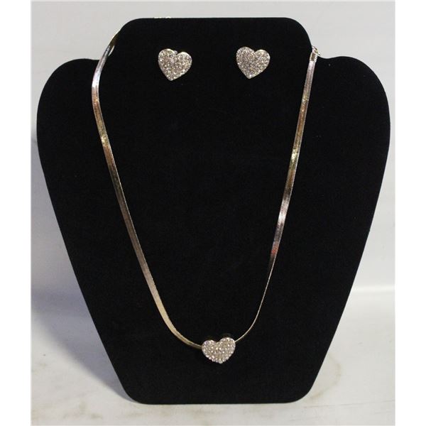 NEW JEWELRY DISPLAY W/ NECKLACE AND EARRING