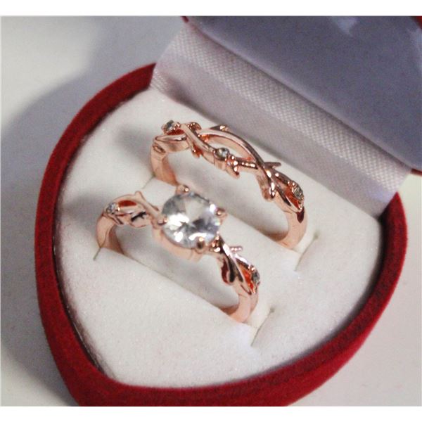 NEW 2PCS/SET RING SET SZ8