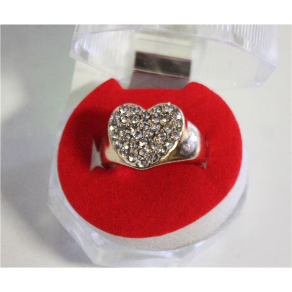 NEW HEART SHAPE RING SZ8