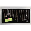 Image 1 : NEW JEWELRY DISPLAY STAND W/NEW 12 NECKLACES