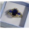 Image 1 : NEW BLUE SAPPHIRE STYLE WOMEN'S RING SZ 9