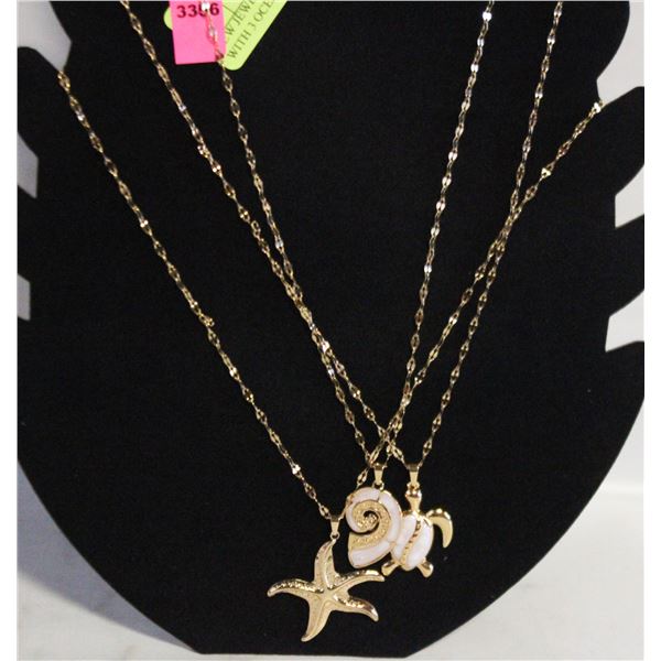 NEW JEWELRY DISPLAY STAND WITH 3 OCEAN NECKLACES