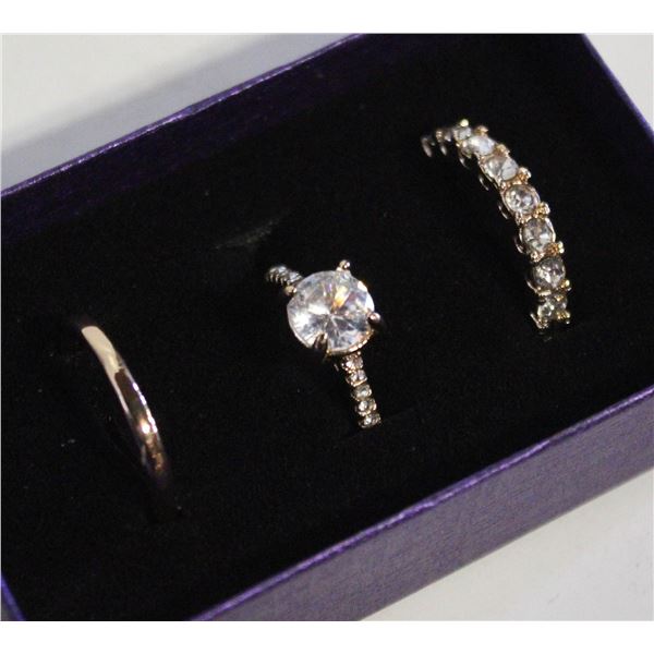 NEW 3PCS/SET RING SET SZ8