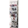 Image 1 : 16 PAIRS LADIES SZ 7 SHOES IN DOOR ORGANIZER