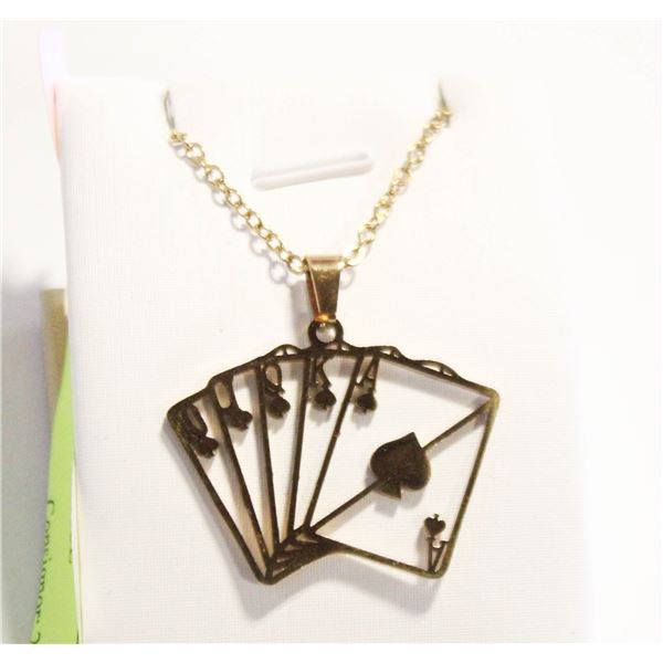 HEART POKER NECKLACE