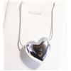 Image 1 : NEW SILVER TONED HEART NECKLACE