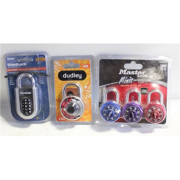 5 UNUSED COMBANATION LOCKS
