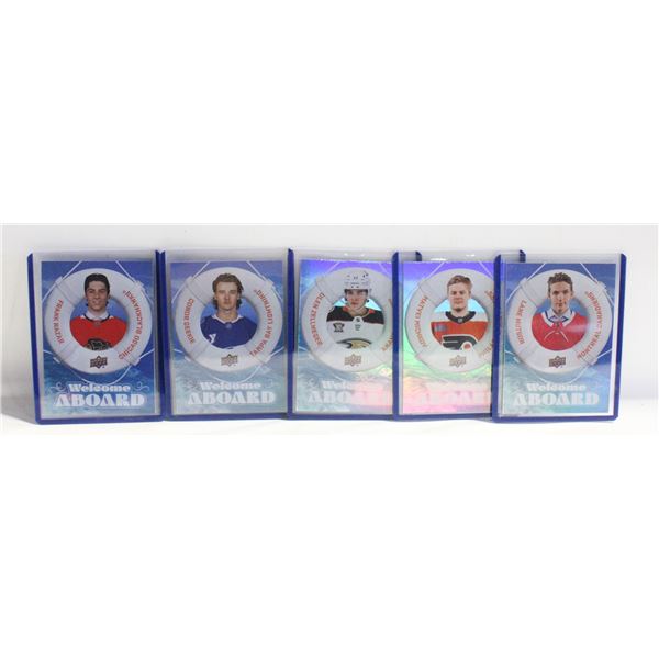 5 ROOKIE NHL CARDS HUDSON, MICHKOV ETC 2024/25