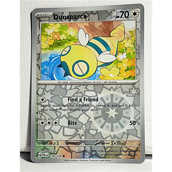 14)  "DUNSPARCE " REVERSE HOLO FOIL