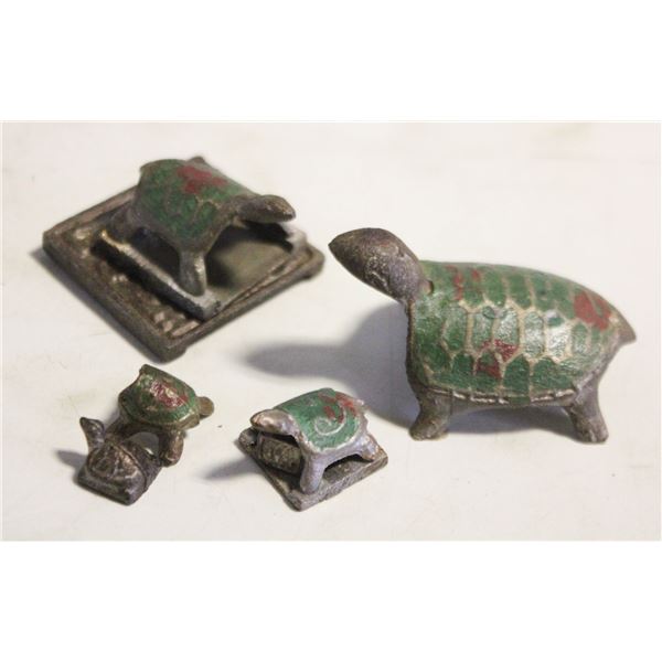 ANTIQUE NESTING TURTLE METAL CHINESE