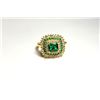 Image 1 : 10)  GOLD TONE WITH CLEAR AND