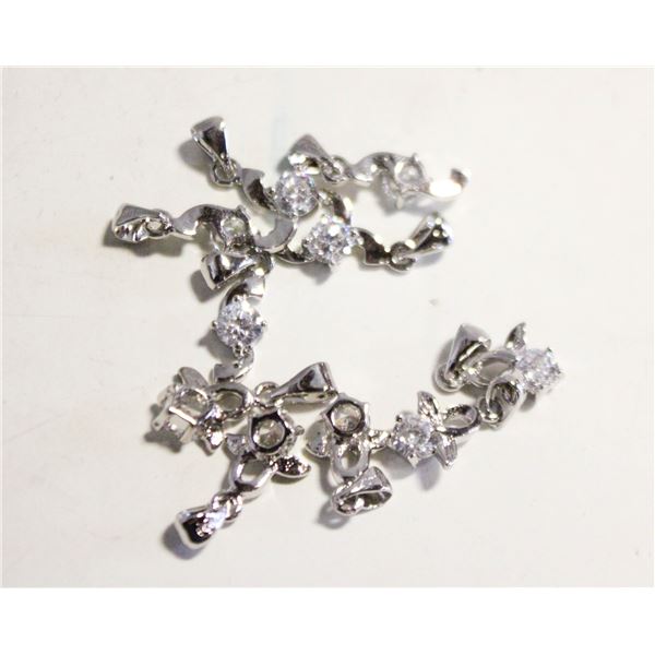 ESTATE BUNDLE OF 18KGP STAMPED PENDANTS