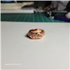 Image 1 : 9)  ROSE GOLD TONE SIZE 8 HEAVILY