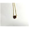 Image 1 : 4)  GOLD TONE LAB CREATED RUBY &