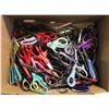 Image 1 : BOX OF CRAFT & HAIR CUTTING SCISSORS