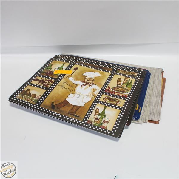 LOT OF TABLE PLACE MATS VARIOUS KINDS