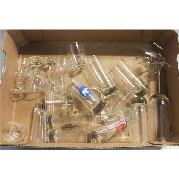 18 LIQUOR SHOT-GLASSES