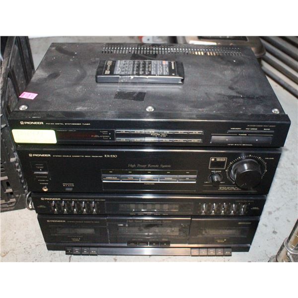 VINTAGE PIONEER STEREO SYSTEM RX530 WITH REMOTE