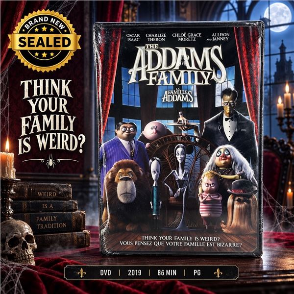 NEW DVD "THE ADDAMS FAMILY" ANIMATED 2019