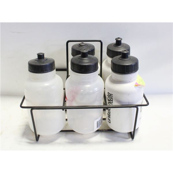 NEW 5 SPORTS WATER BOTTLES+CARRYING CASE