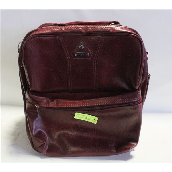 SAMSONITE LEATHER CARRY ON