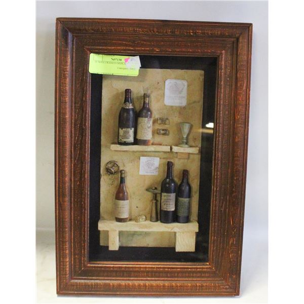3D WINE FRAMED DISPLAY