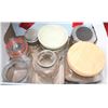Image 1 : 7 ASSORTED JARS, VTG. PETAL GRINDLEY