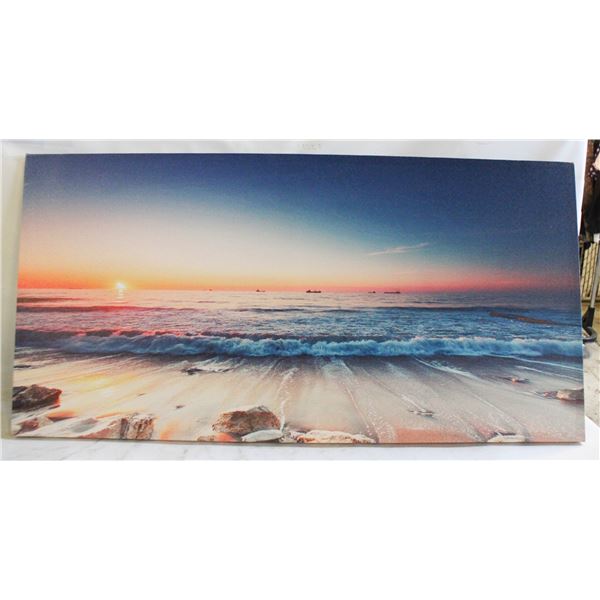 39 X 19 CANVAS OF SUNSET