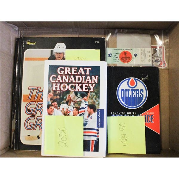 ESTATE HOCKEY GAME TICKET(USED)+VINTAGE SOFT COVER