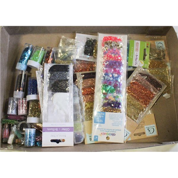 COLL. OF VARIOUS SIZES & GLITTER