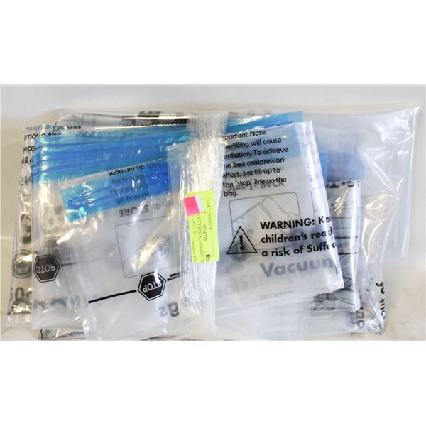 7 NEW VACCUM SEALER BAGS - SM 1, MED 2, LRG 1, XL