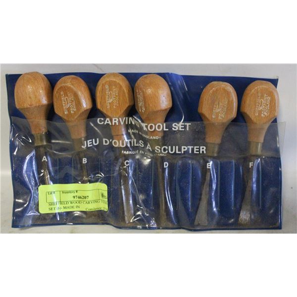 SHEFFIELD WOOD CARVING TOOL SET (6)- MADE IN