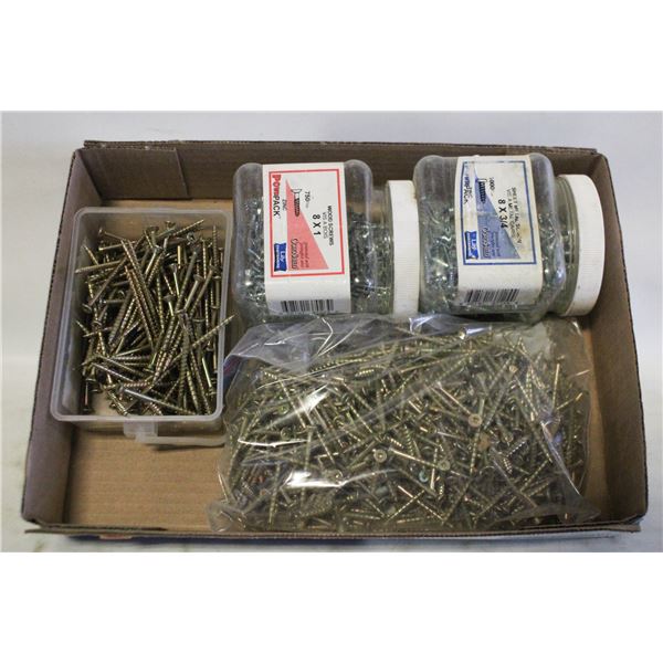FLAT OF WOOD SCREWS AND SHEET METAL SCREWS